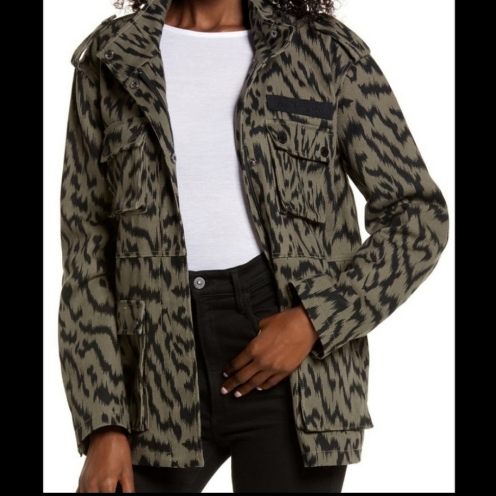 Avec Les Filles Cotton Twill Cargo Jacket